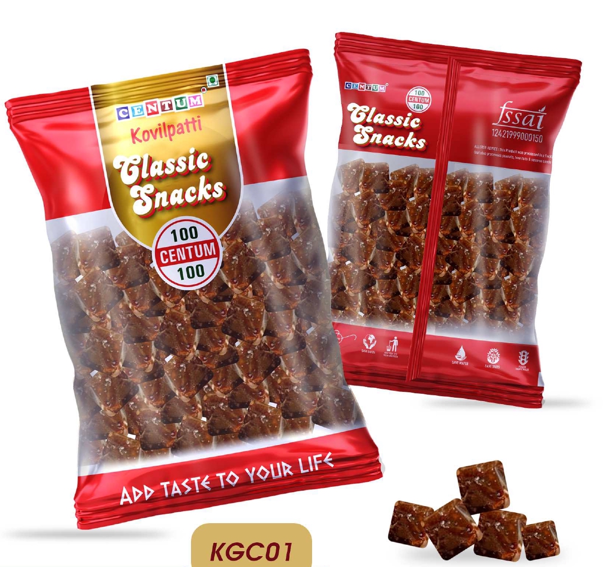Kamarcut Ginger Chikki Bitz 150G